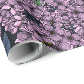 Violet Lilac Garden Geschenkpapier (Rolleneckpunkt)