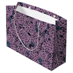 Violet Lilac Garden Große Geschenktüte