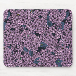 Violet Lilac Garden Mousepad