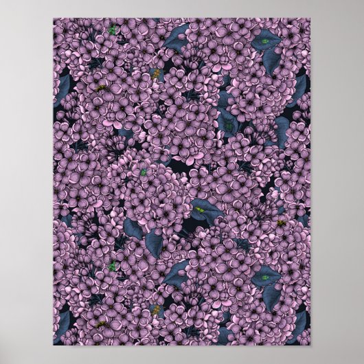 Violet Lilac garden Poster (Vorne)