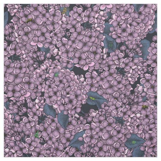 Violet Lilac Garden Stoff (Muster)