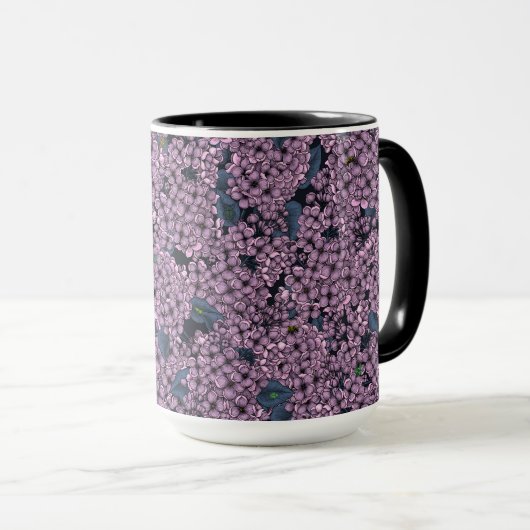 Violet Lilac Garden Tasse (VorderseiteRechts)