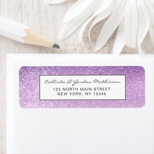 Violet Lilac Pastel Lila Triple Glitzer Ombre (Insitu)