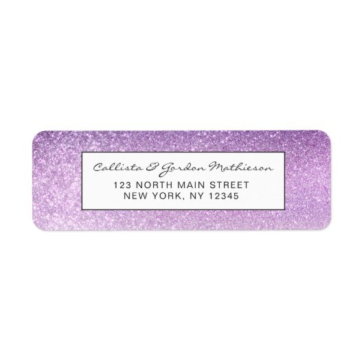Violet Lilac Pastel Lila Triple Glitzer Ombre (Vorne)