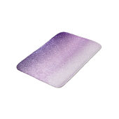 Violet Lilac Pastel Lila Triple Glitzer Ombre Badematte (Schrägansicht)