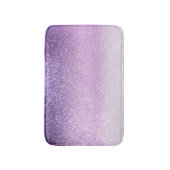 Violet Lilac Pastel Lila Triple Glitzer Ombre Badematte (Vorderseite Vertikal)
