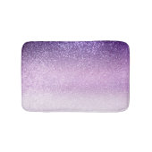 Violet Lilac Pastel Lila Triple Glitzer Ombre Badematte (Vorderseite)