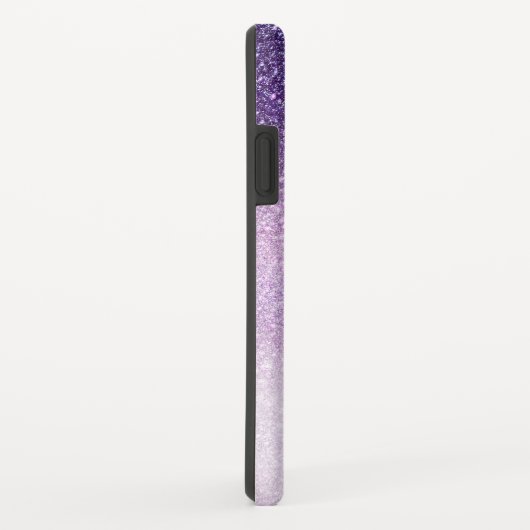Violet Lilac Pastel Lila Triple Glitzer Ombre Case-Mate iPhone Hülle (Hinten/Rechts)