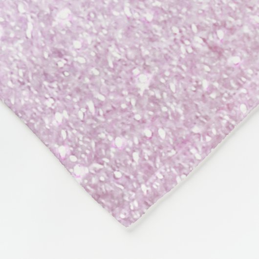 Violet Lilac Pastel Lila Triple Glitzer Ombre Fleecedecke (Ecke)