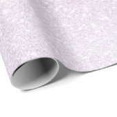 Violet Lilac Pastel Lila Triple Glitzer Ombre Geschenkpapier (Rolleneckpunkt)