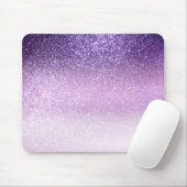 Violet Lilac Pastel Lila Triple Glitzer Ombre Mousepad (Mit Mouse)