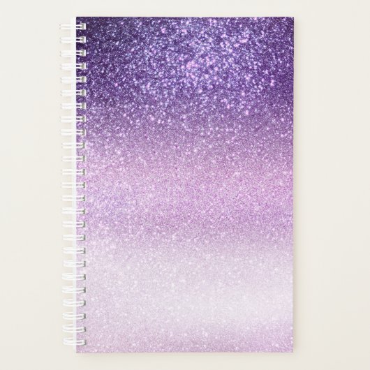 Violet Lilac Pastel Lila Triple Glitzer Ombre Planer (Vorderseite)