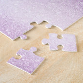 Violet Lilac Pastel Lila Triple Glitzer Ombre Puzzle (Seite)