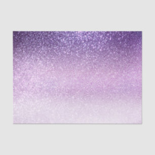 Violet Lilac Pastel Lila Triple Glitzer Ombre Seidenpapier