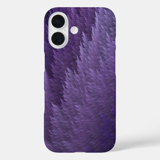 Violet Lilac Purple Tartan Feather Pattern Case-Mate iPhone Hülle (Rückseite)