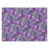 Violet Lilac Rose Blume Garten Tischdecke (Vorderseite (Horizontal))