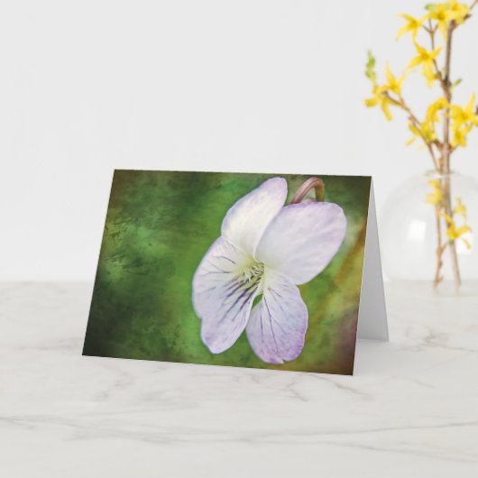 Violet Look Scripterkarte Micah 7:7 Karte (Gelbe Blume)