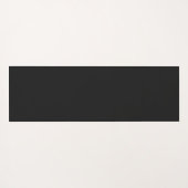 Violet Lotus-Blume auf der Black Yoga Mat Yogamatte (Rückseite (Horizontal))