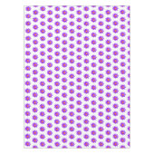 Violet Lotus Blume auf weißem Tablettenfilm Tischdecke (Vorderseite)