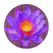 Violet Lotus Blume Schneidebrett (Vorderseite)