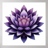 Violet Lotus Serenity Poster (Vorne)