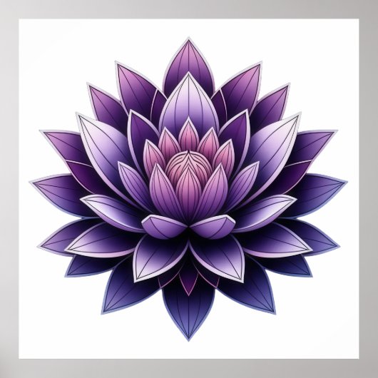 Violet Lotus Serenity Poster (Vorne)