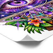 Violet Lunar Eye Poster (Ecke)