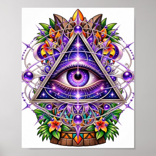 Violet Lunar Eye Poster (Vorne)