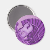 Violet Masquerade Magnet (Vorderseite/Rückseite)