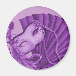 Violet Masquerade Magnet