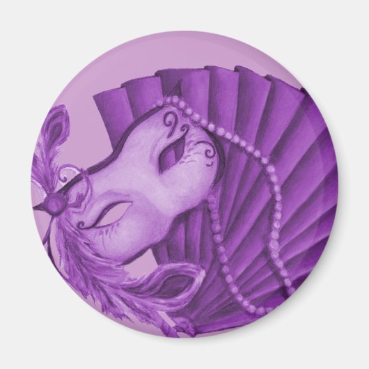 Violet Masquerade Magnet (Vorne)