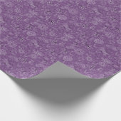 Violet Mauve Butterfly LIEBE - nahtloses Muster. Geschenkpapier (Ecke)