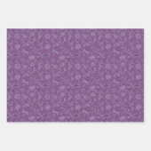 Violet Mauve Butterfly LIEBE - nahtloses Muster. Geschenkpapier Set (Vorderseite 3)