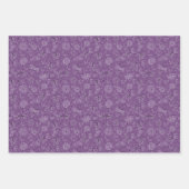 Violet Mauve Butterfly LIEBE - nahtloses Muster. Geschenkpapier Set (Vorderseite 2)