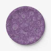 Violet Mauve Butterfly LIEBE - nahtloses Muster.