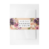 Violet Meadows Modern Fall Floral Einladungsbanderole (Vorderseite Beispiel)