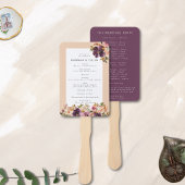 Violet Meadows Modern Fall Floral Fächer