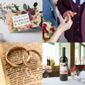 Violet Meadows Modern Fall Floral Tischnummer