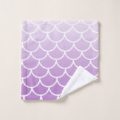 Violet Mermaid Personalisiert Bath Handtuch Set (Waschlappen)