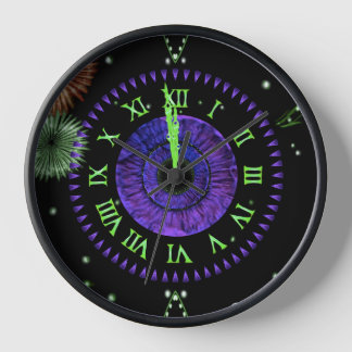 Violet Midnight Clock  Uhr