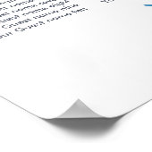 Violet Mix Wasserfarbe Blumenkarte Poster (Ecke)