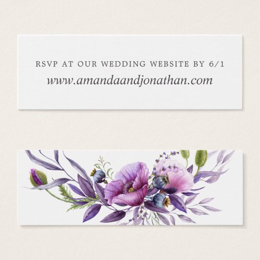 Violet-Mohn-Blumenzwiebeln RSVP (Vorne & Hinten)