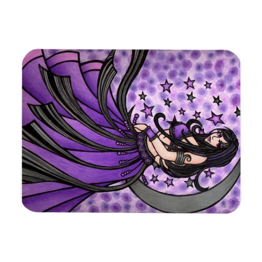 Violet Moon Belly Dancer Magnet (Horizontal)