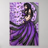 Violet Moon Goddess Belly Dancer Poster (Vorne)