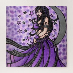 Violet Moon Goddess Belly Dancer Puzzle