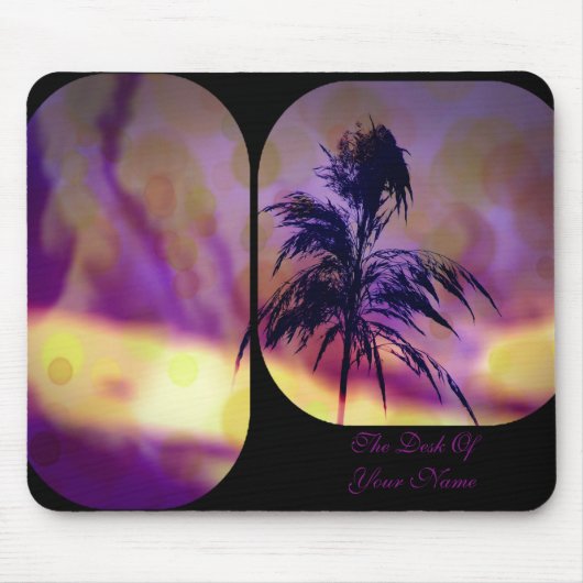 Violet N Gold Grass Art Mousepad *Personalize* (Vorne)