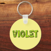 Violet Name Kiwi Design Schlüsselanhänger (Vorderseite)