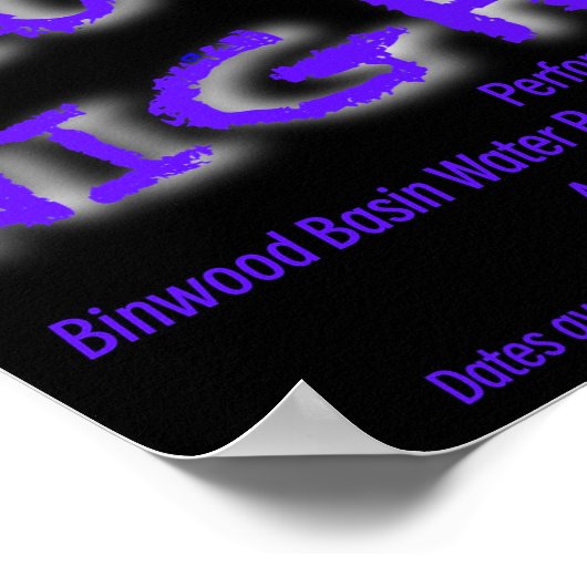 Violet Nights Band Poster (Ecke)