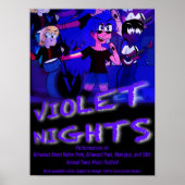 Violet Nights Band Poster (Vorne)
