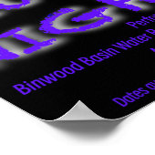 Violet Nights Bandposter Poster (Ecke)